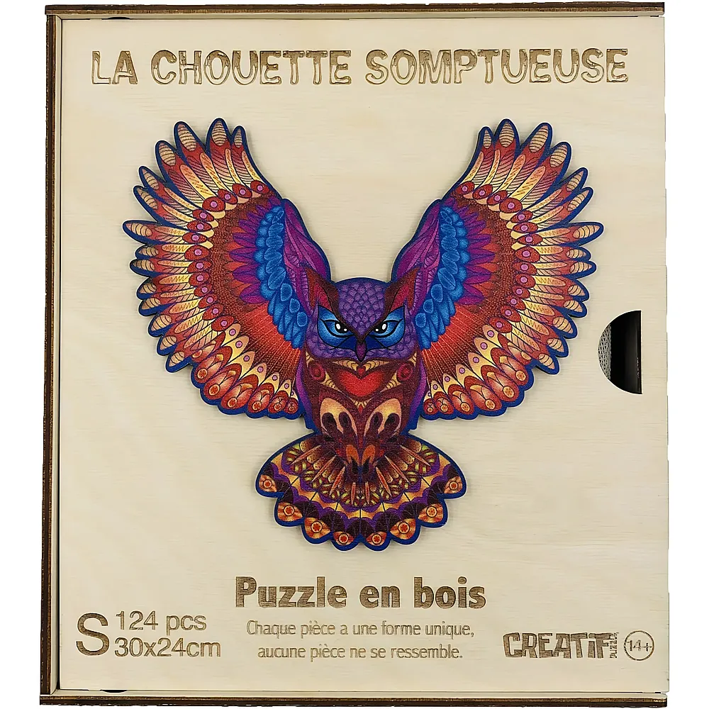 Harmandi Puzzle Creatif Die Pr�chtige Eule - 124 Teile
