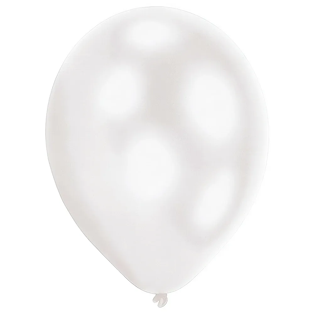 Amscan LED Ballone weiss 5Teile | Kindergeburtstag