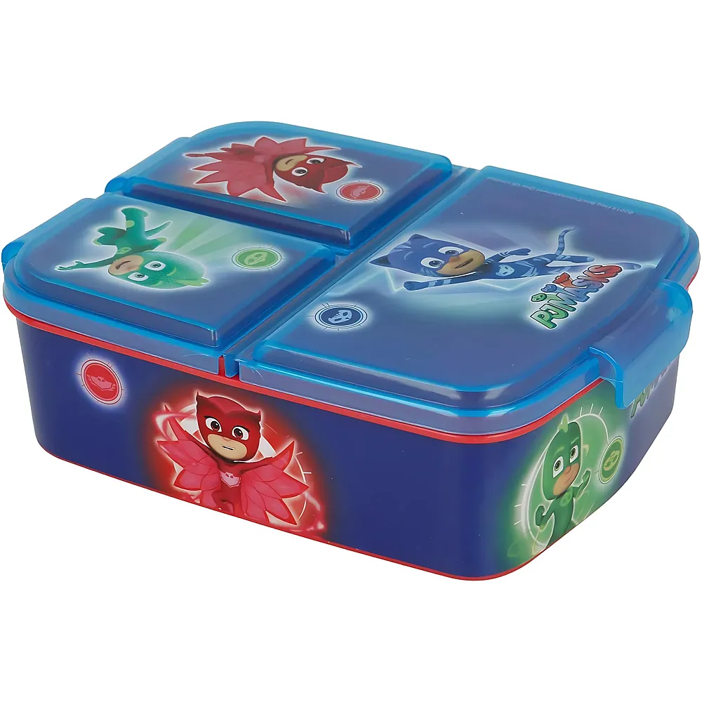 Stor PJ Masks Lunchbox mit 3 F�chern