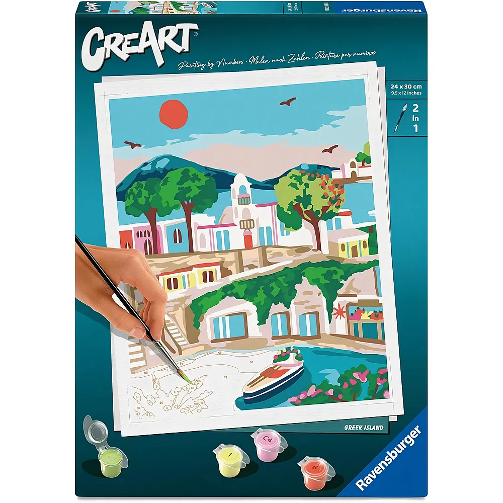 Ravensburger CreArt Malen nach Zahlen - Griechische Insel