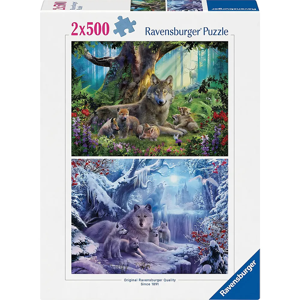 Ravensburger Puzzle 2in1 W�lfe - 500 Teile