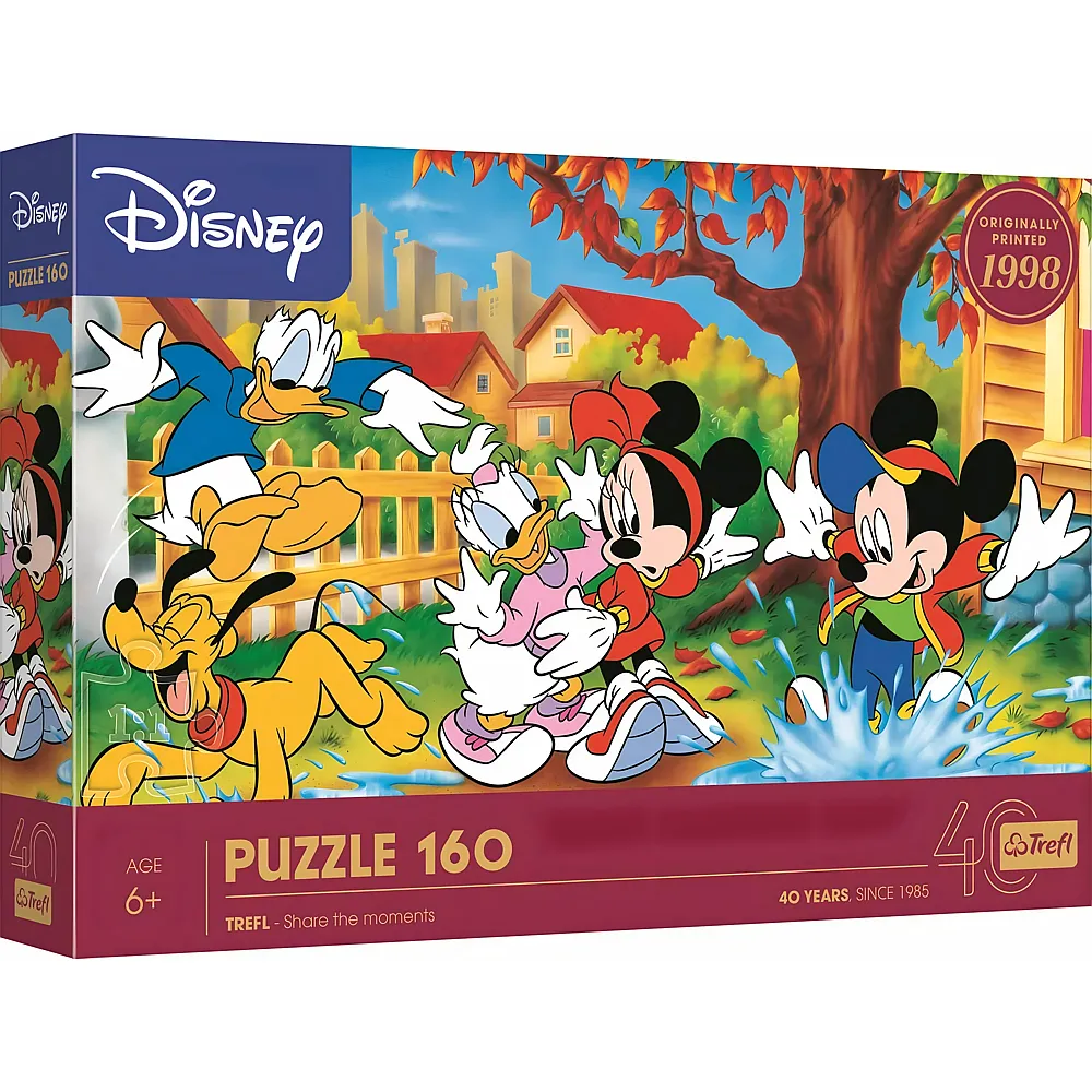Puzzle 40th anniversary Trefl - Playing in puddles - Disney - 160 Teile
