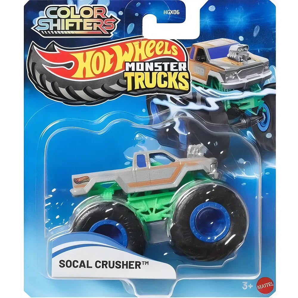 meinspielzeug - Hot Wheels Monster Trucks Color Shifters Socal Crusher 1:64 | Autos