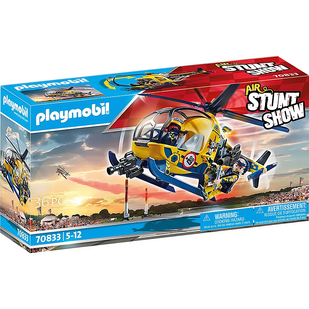 PLAYMOBIL Stuntshow Air Filmcrew-Helikopter 70833
