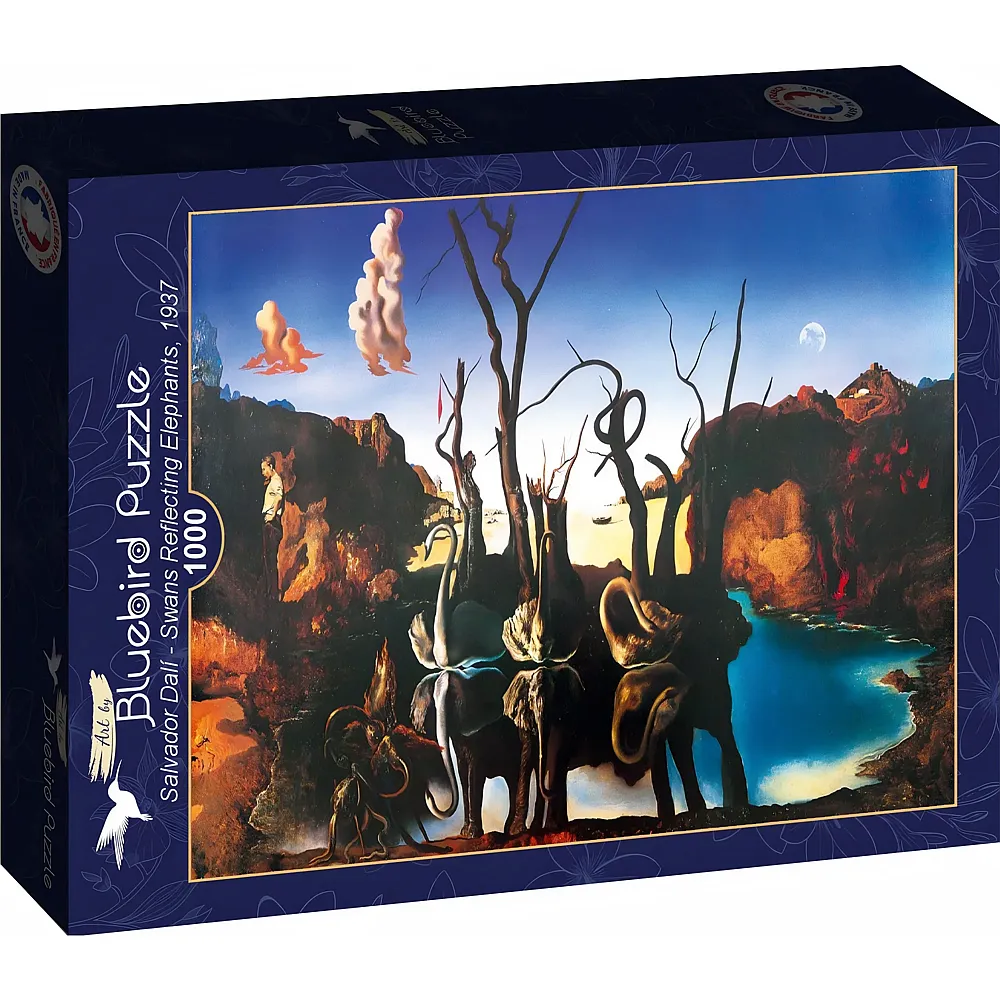 Bluebird Puzzle Dal� Salvador Swans Reflecting Elephants, 1937 - 1000 Teile