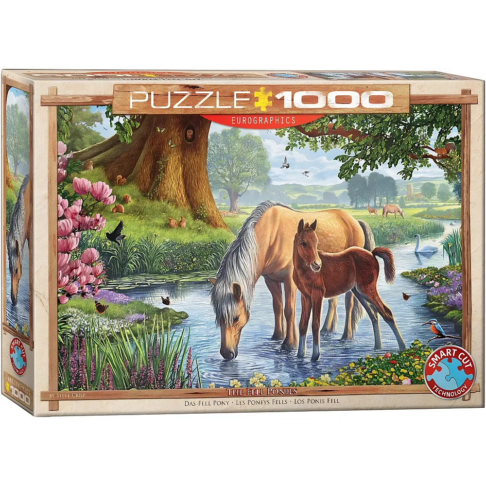 meinspielzeug - Eurographics Puzzle Steve Crisp - The Fell Ponies - 1000 Teile | Puzzle 1000 Teile
