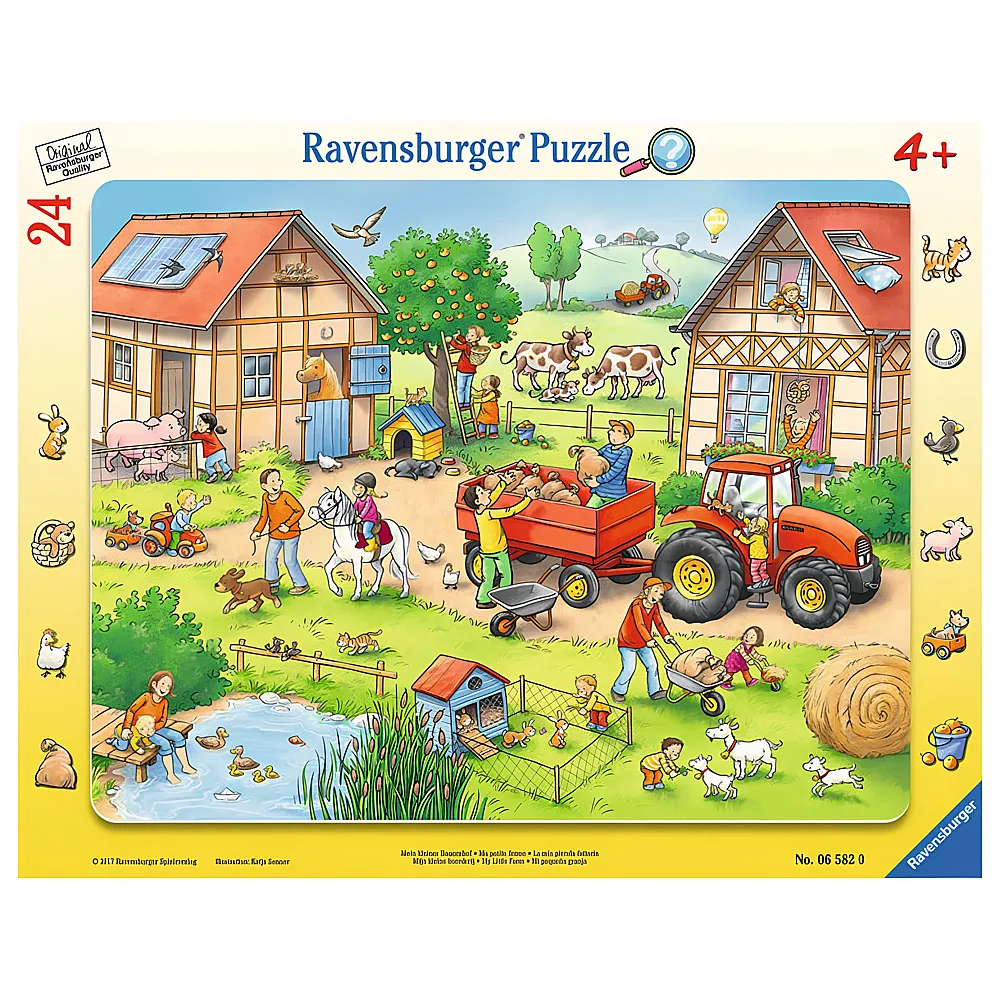 Ravensburger Puzzle Mein kleiner Bauernhof 24Teile | Rahmenpuzzle