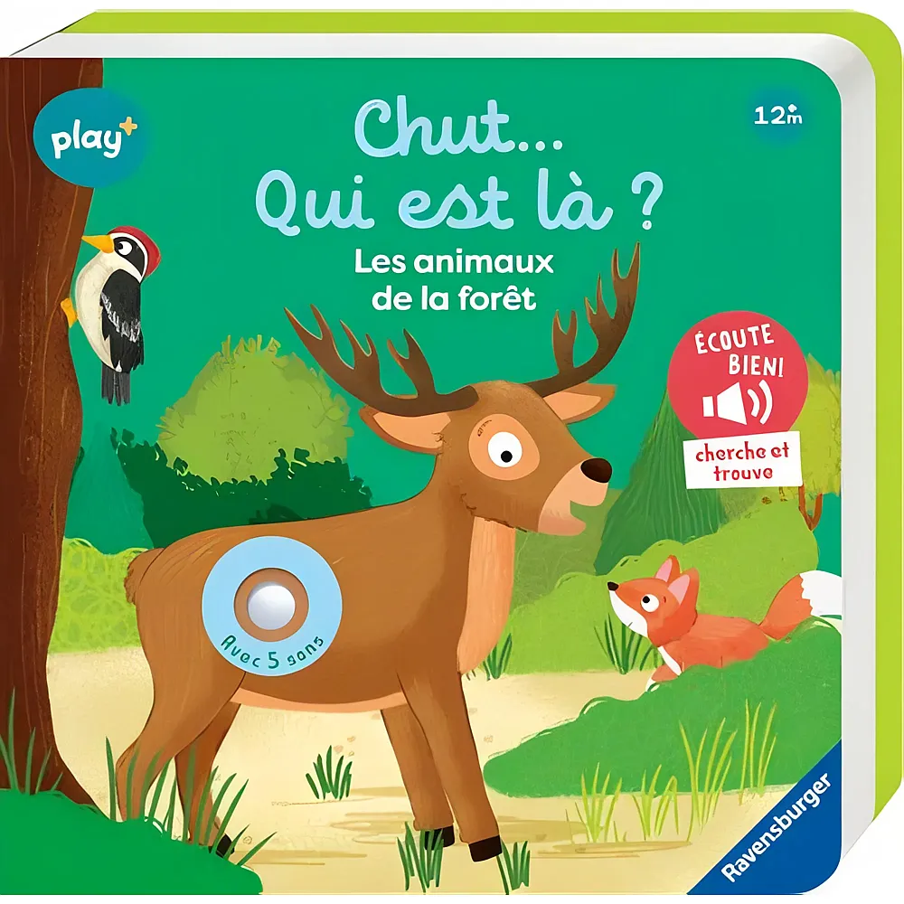 Ravensburger play+ Chut... qui est l�  Les animaux de la for�t