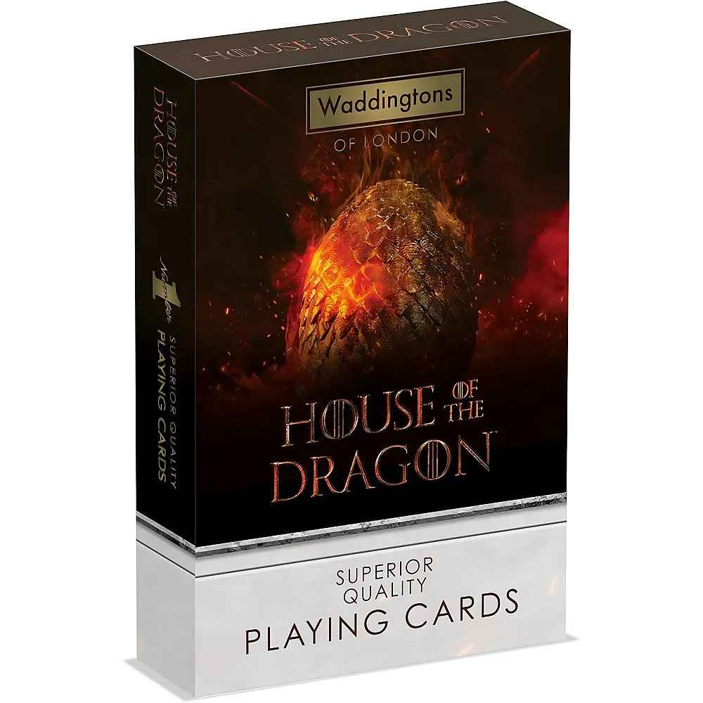 Winning Moves Waddingtons Number 1 Playing Cards - House of The Dragon - Spielkarten - Englisch
