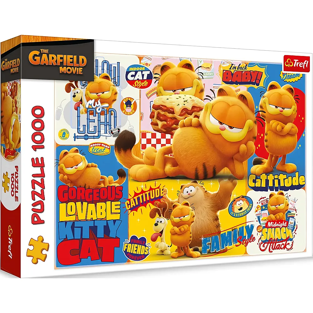 Trefl Puzzle Garfields Abenteuer 1000Teile