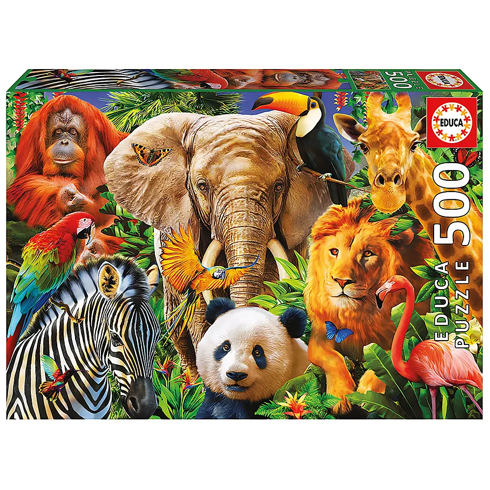 Educa Puzzle Wildtiere 500Teile