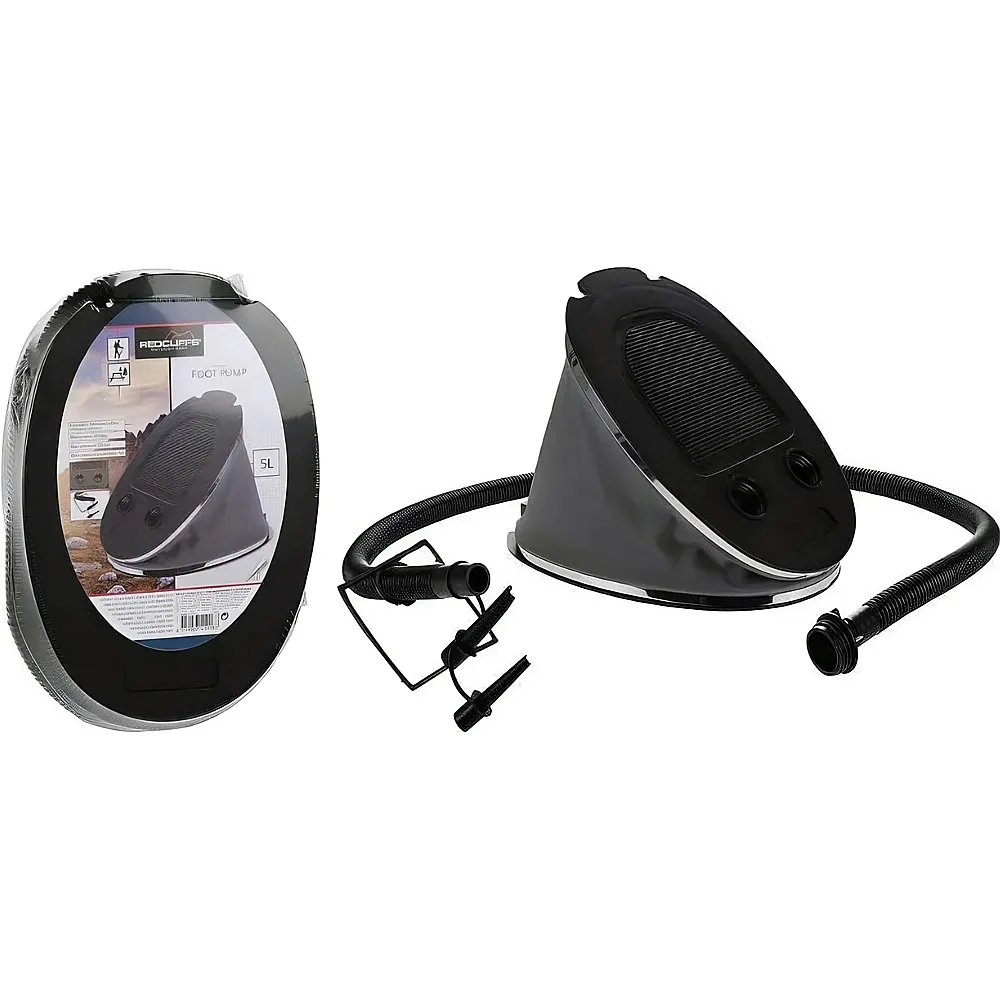Fussluftpumpe 5 Liter schwarz f�r Camping, Poolartikel etc