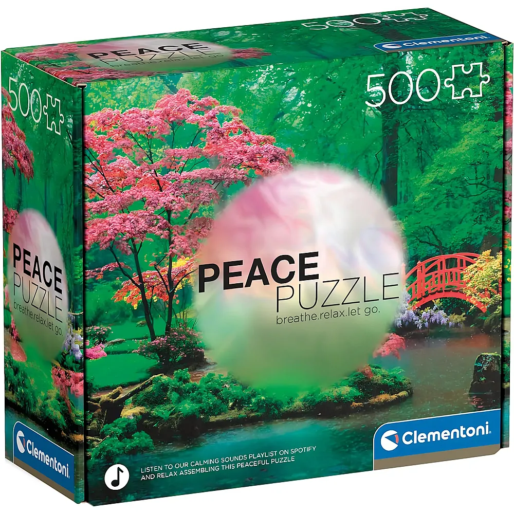Clementoni Puzzle Peace Wiegenlied der Regentropfen mit Spotify Musik - 500 Teile