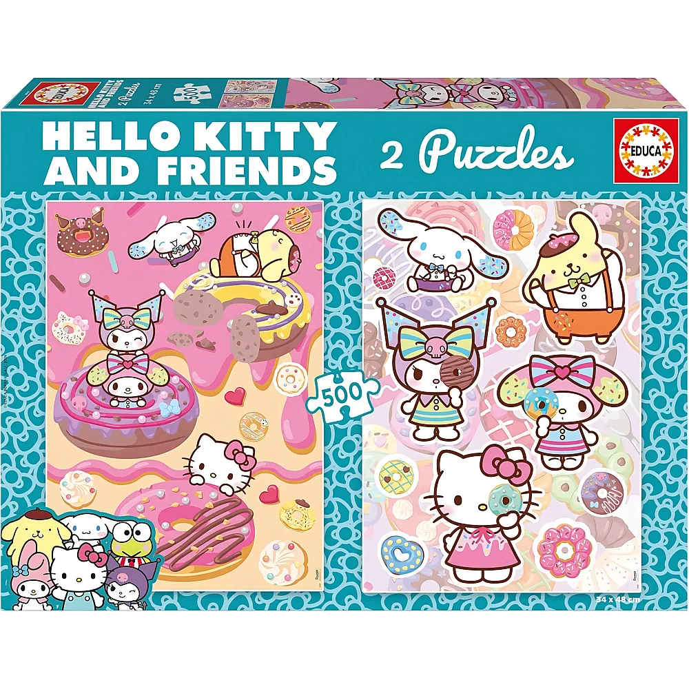 Educa Puzzle Hello Kitty & Friends Donuts - 500 Teile