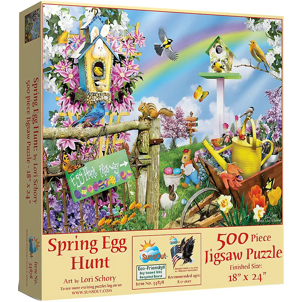 SunsOut Puzzle Lori Schory Spring Egg Hunt - 500 Teile