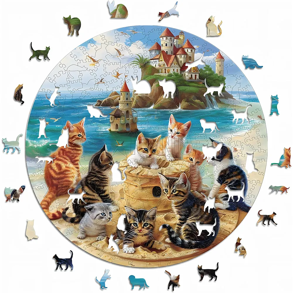 Iconic Puzzle Kittens at the Seaside 350Teile