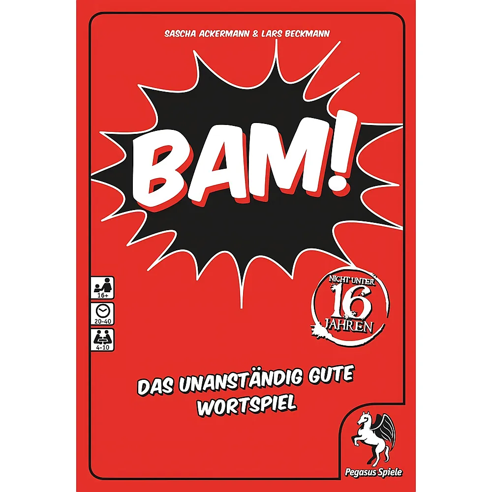 Pegasus Spiele BAM - Das unanst�ndig gute Wortspiel - Deutsch | Partyspiele