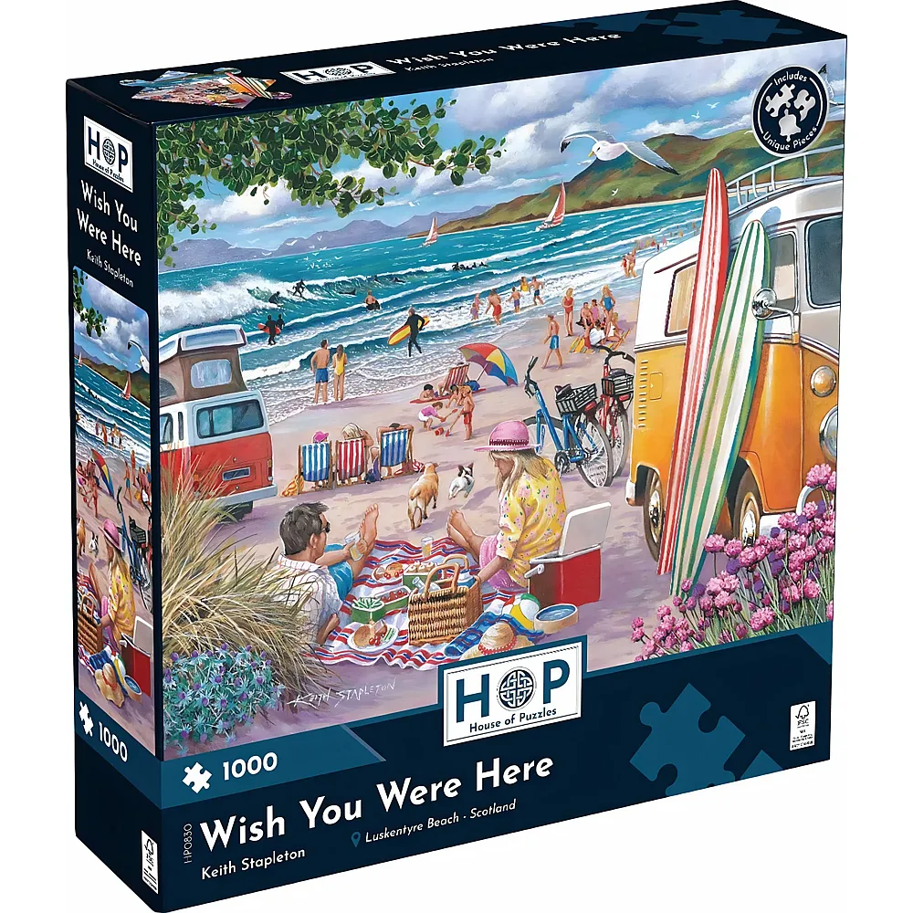 HOP - House of Puzzles Puzzle 1000 Teile Wish You Were Here
