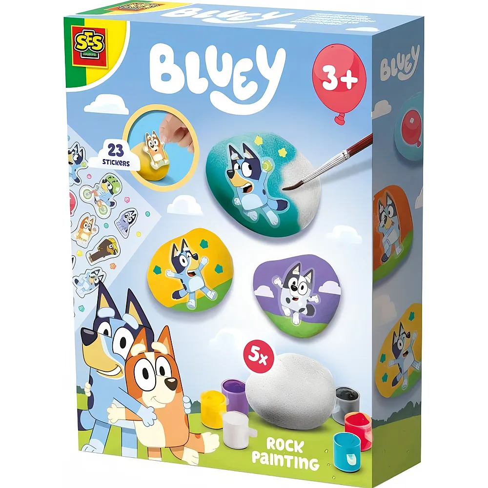 SES Kreativ Bluey - Steine bemalen