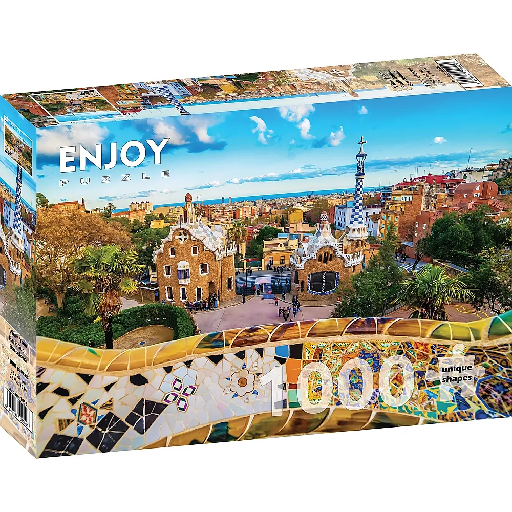 Enjoy Puzzle View from Park Guell, Barcelona - 1000 Teile