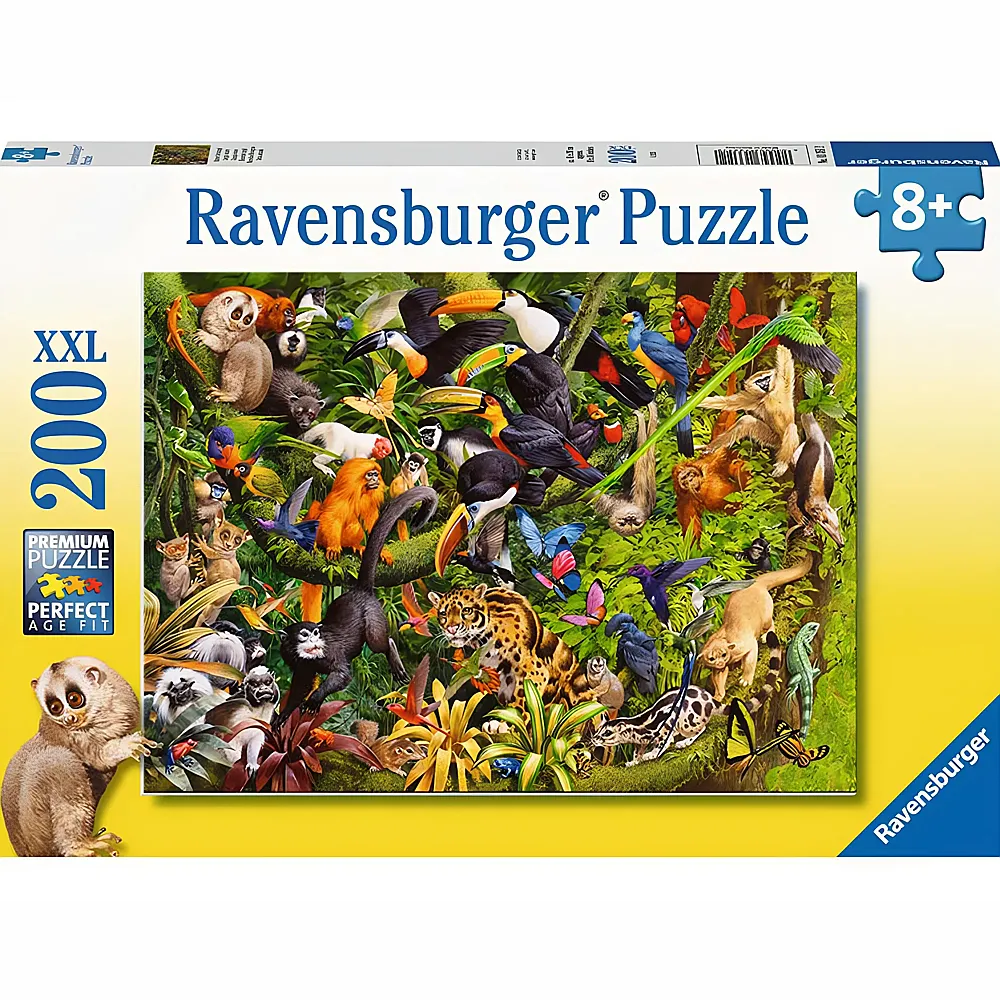 Ravensburger Puzzle Bunter Dschungel 200XXL