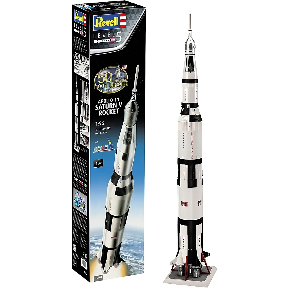 Revell Apollo 11 Saturn V Rocket 50 Years Moon Landing