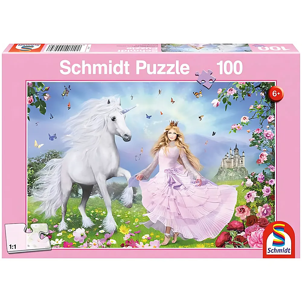 Schmidt Puzzle Prinzessin der Einhrner 100Teile