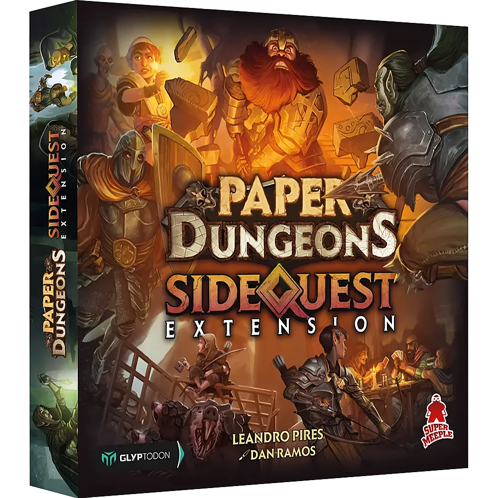 Super Meeple Spiele Paper Dungeons - Extension Side Quests FR
