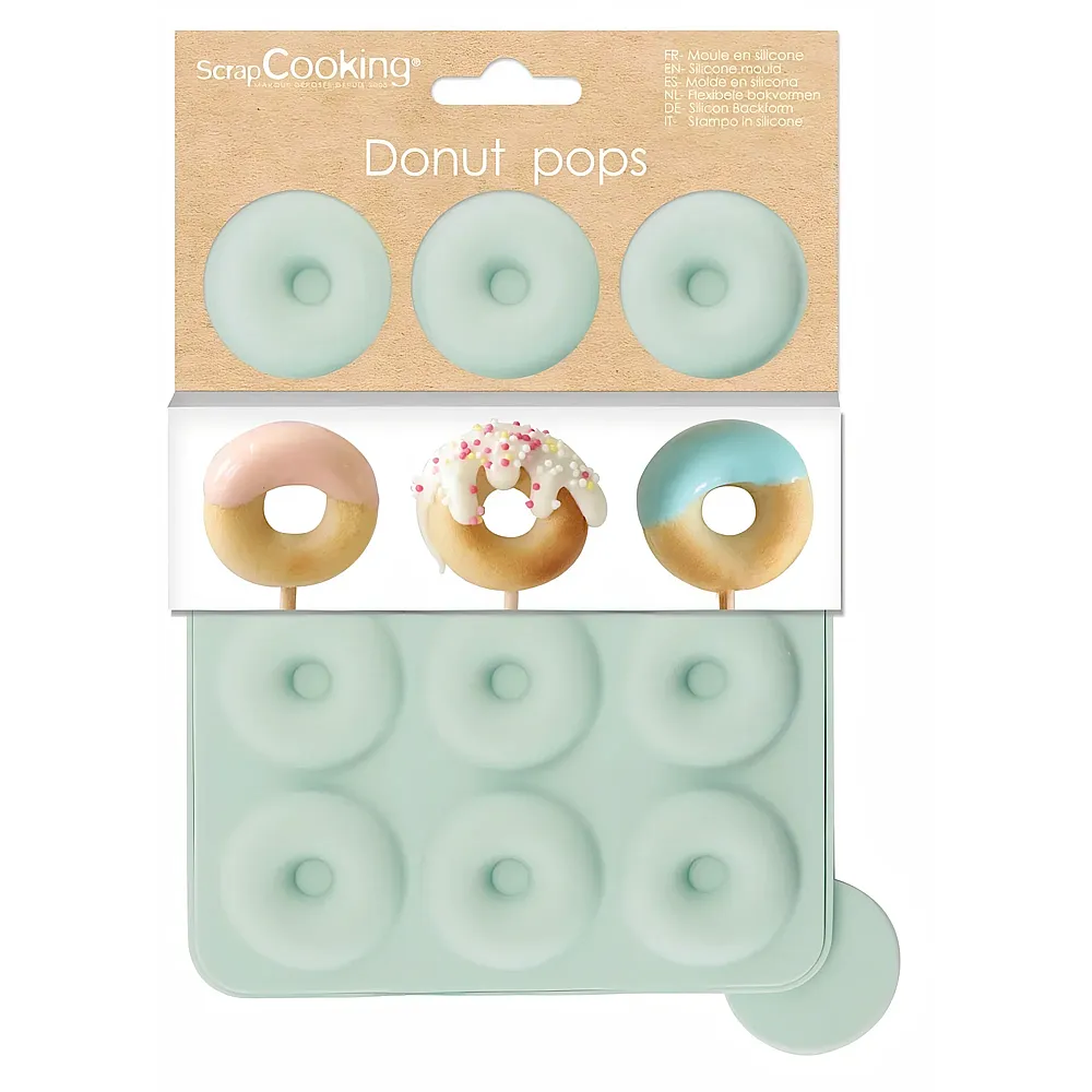 ScrapCooking Silikonbackform f�r 12 Mini-Donuts