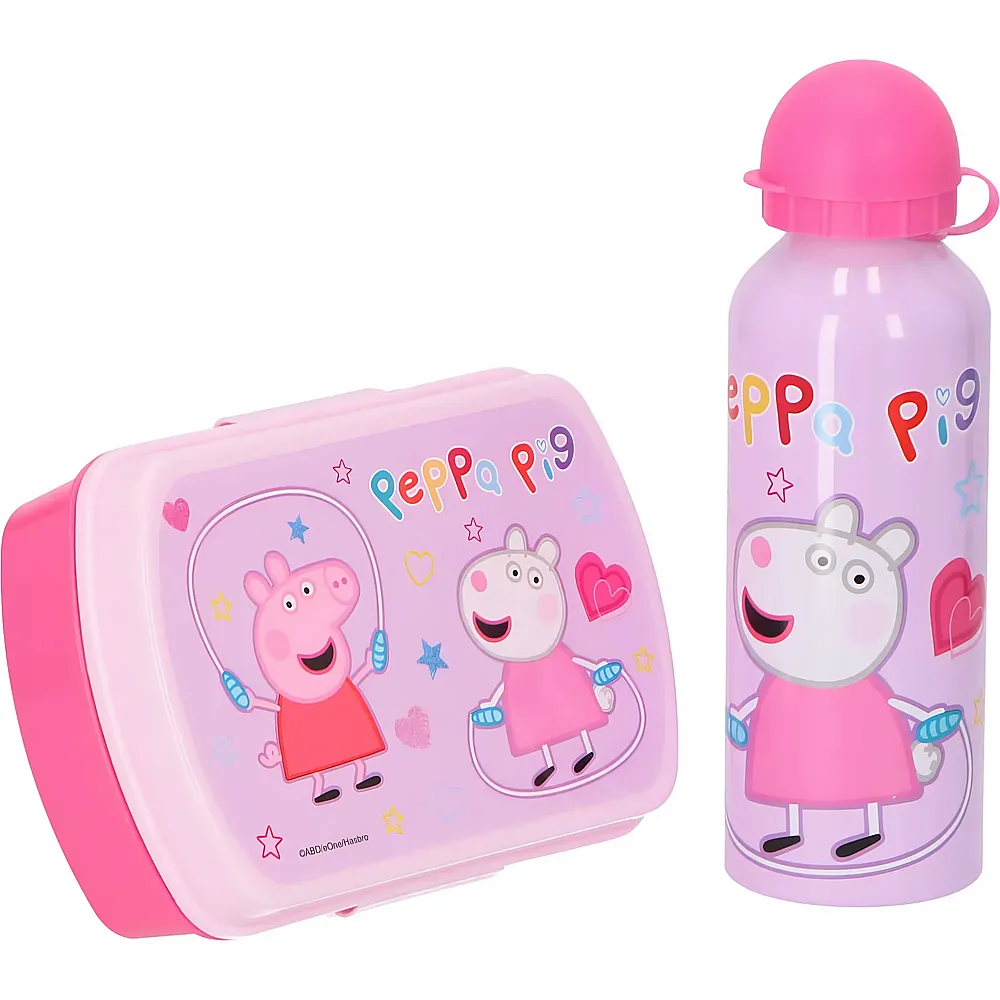 Kids Licensing Peppa Pig Brotdose & Aluminium Trinkflasche