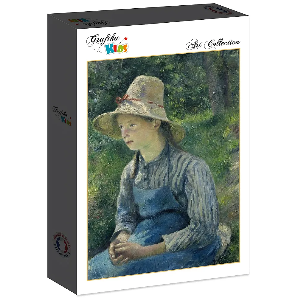 Grafika Puzzle Art Collection Camille Pissarro Grafika Kids Peasant Girl with a Straw Hat, 1881 - 12 Teile