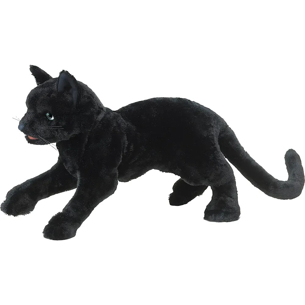 Folkmanis Handpuppe Schwarze Katze 30cm