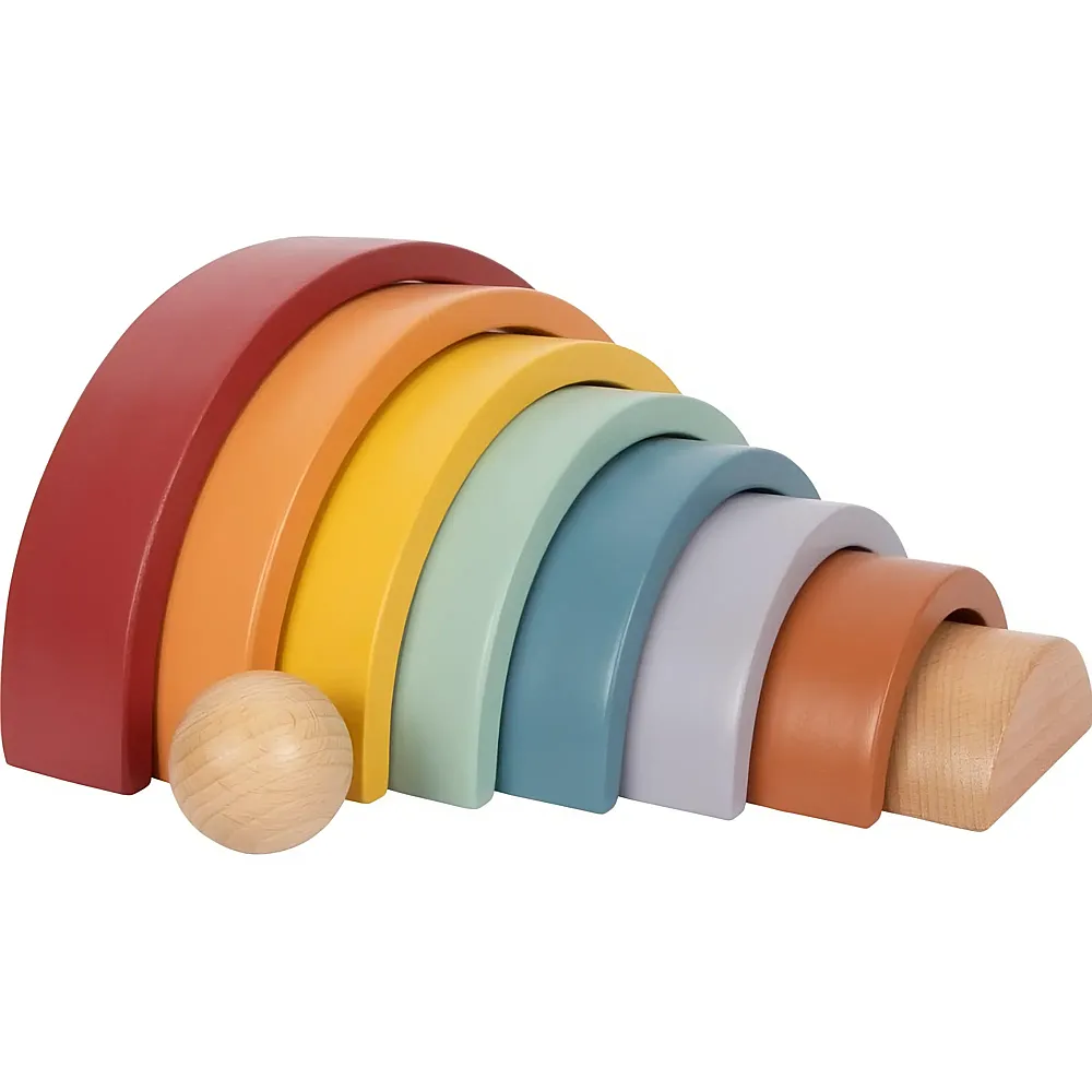 small foot Safari Holzbausteine Regenbogen - 9 Teile