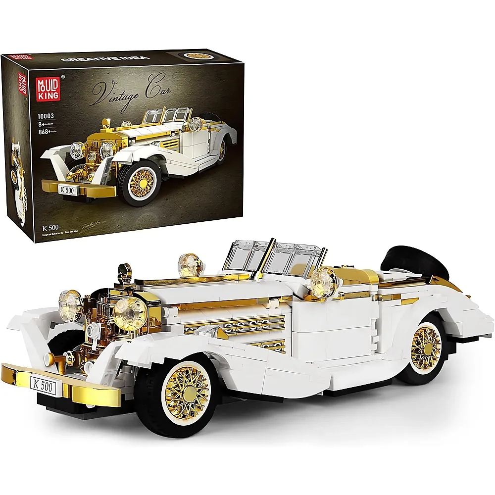 meinspielzeug - Mould King Models Oldtimer Statische Version 10003 | Klemmbausteine Fahrzeuge