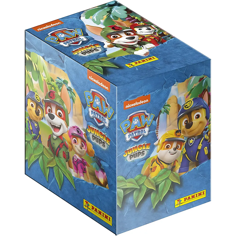 Panini Paw Patrol Stickers Mission Jungle Pups Box mit 36 H�llen