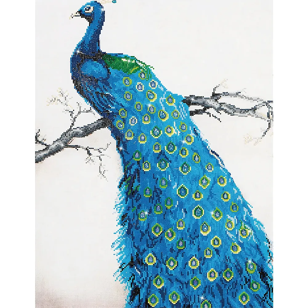 Diamond Dotz Blauer Pfau