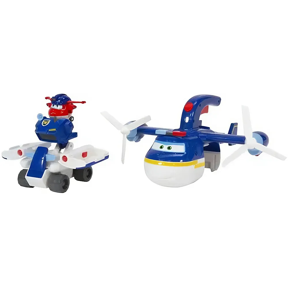 Alpha Toys Super Wings Transformations-Flugzeug Police Patroller