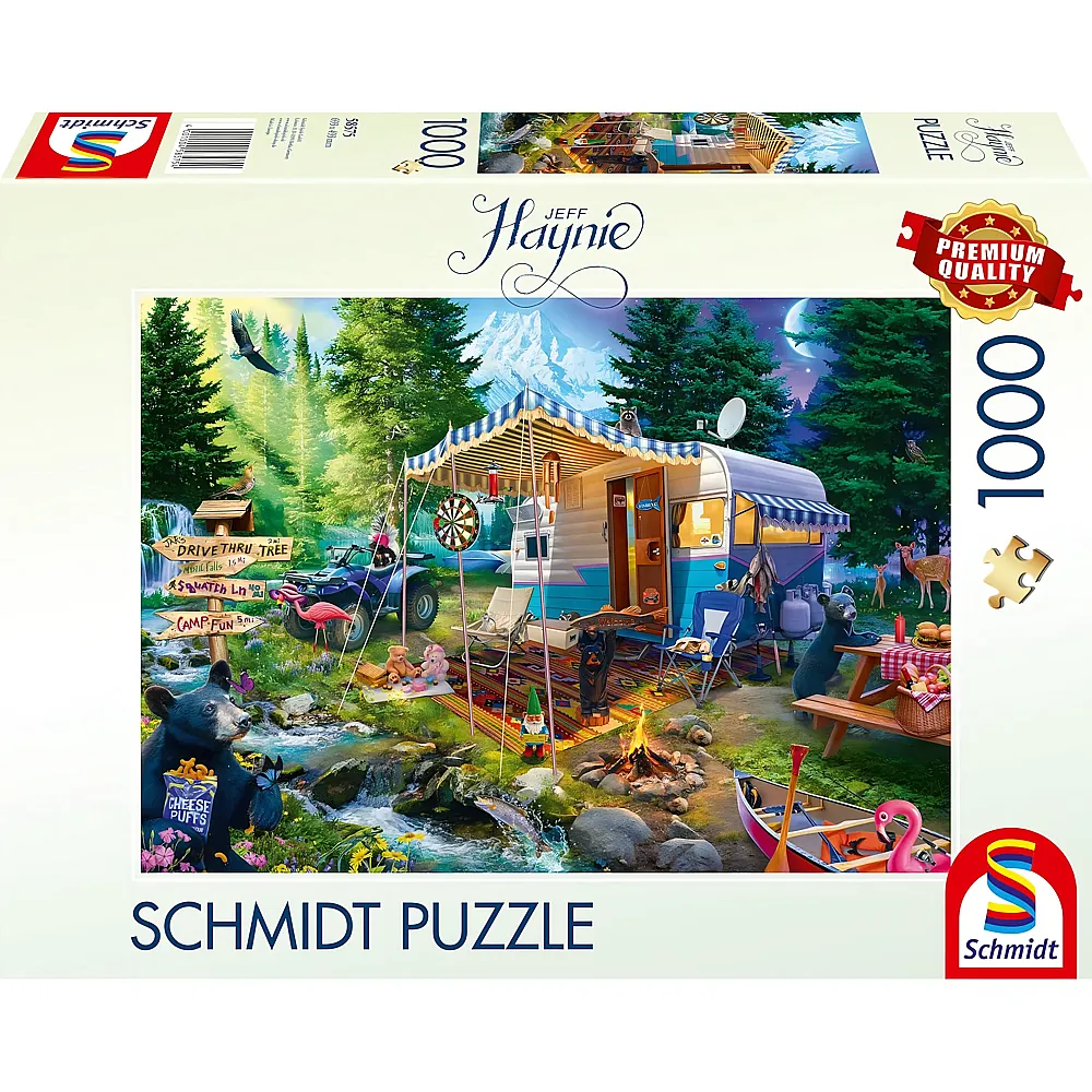 Schmidt Puzzle Jef Haynie Mit dem Caravan in den Bergen - 1000 Teile