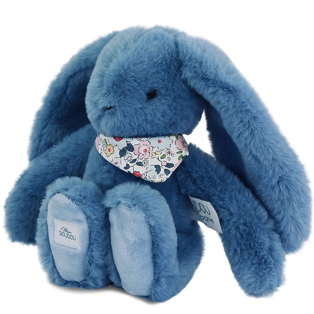 Doudou et Compagnie Fleurette Hase blau - 25 cm