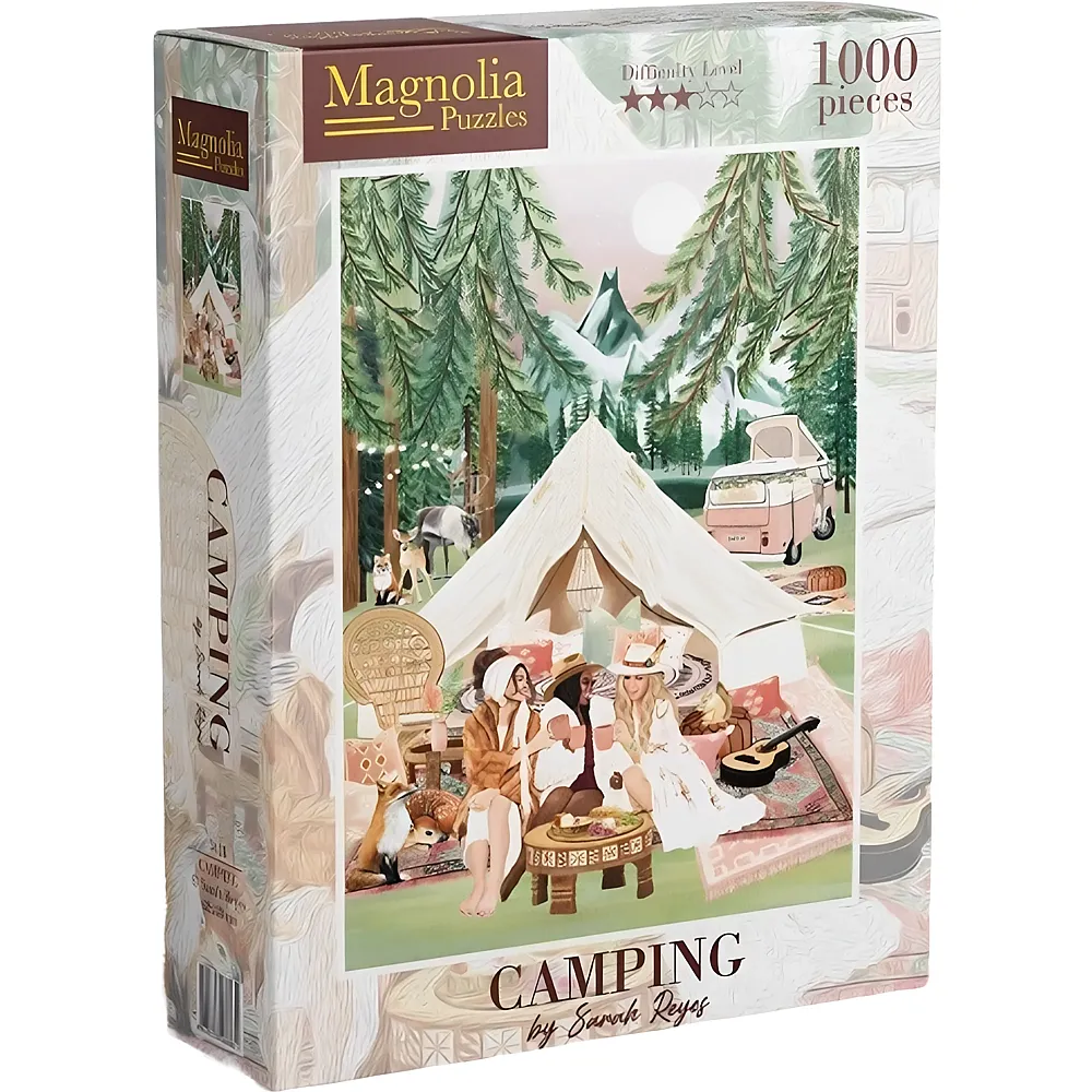 Magnolia Puzzle Sarah Reyes Camping 1000Teile
