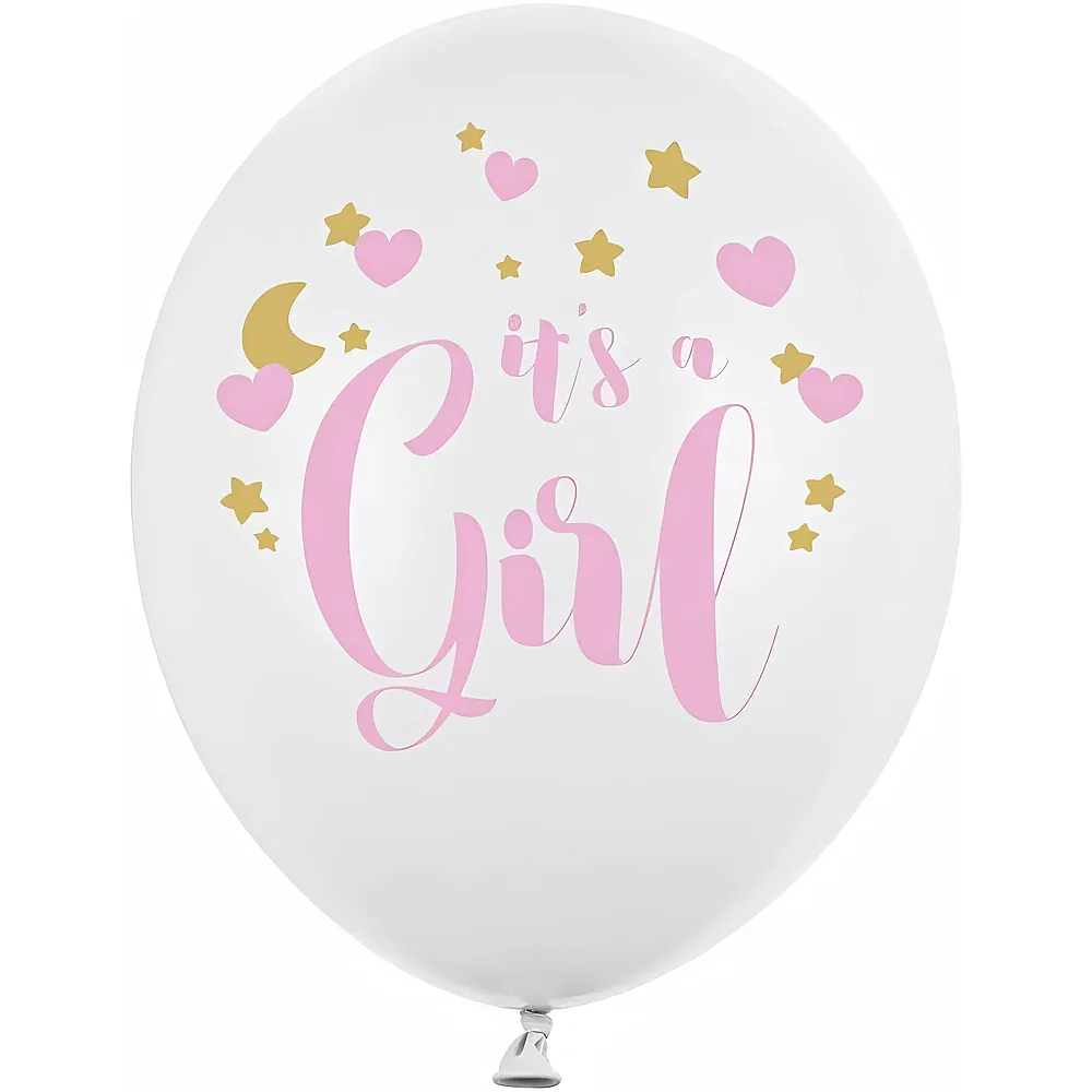 PartyDeco 6 Ballons It's a Girl 30cm - Suche