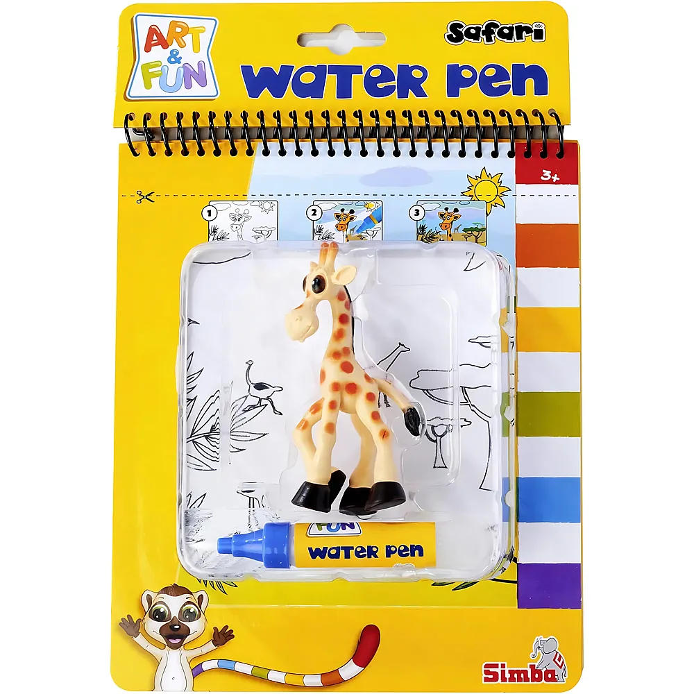 Simba Art & Fun Water Pen Safari Malbuch