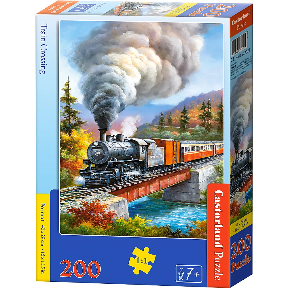 Castorland Puzzle Train Crossing - 200 Teile