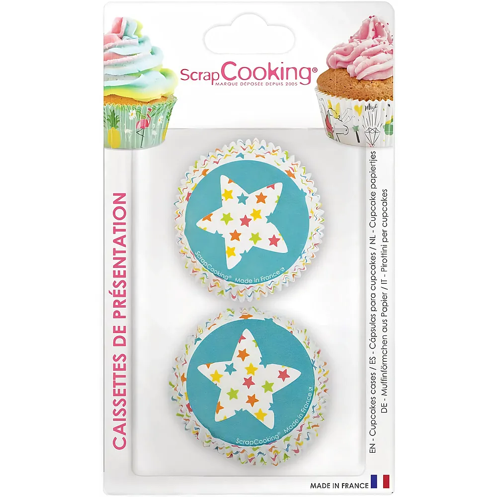 ScrapCooking Muffinf�rmchen Sterne - 36 Teile