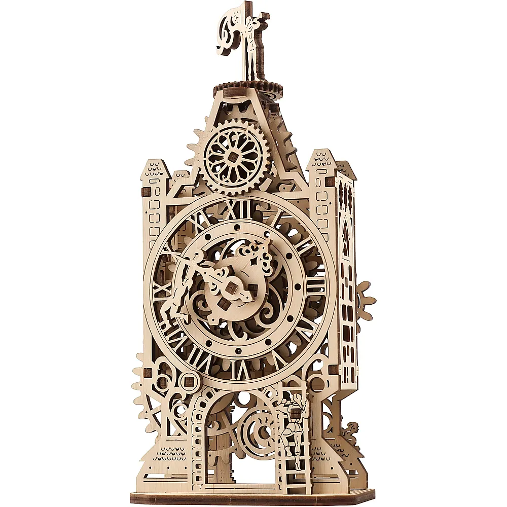 meinspielzeug - Ugears DIY-Puzzleuhr mit Drehmechanismus - 44 Teile | Technische Baus�tze