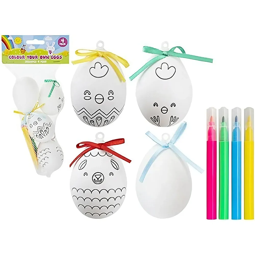meinspielzeug - Sombo Ostern Eiermal-Set inklusive 4 Stifte
