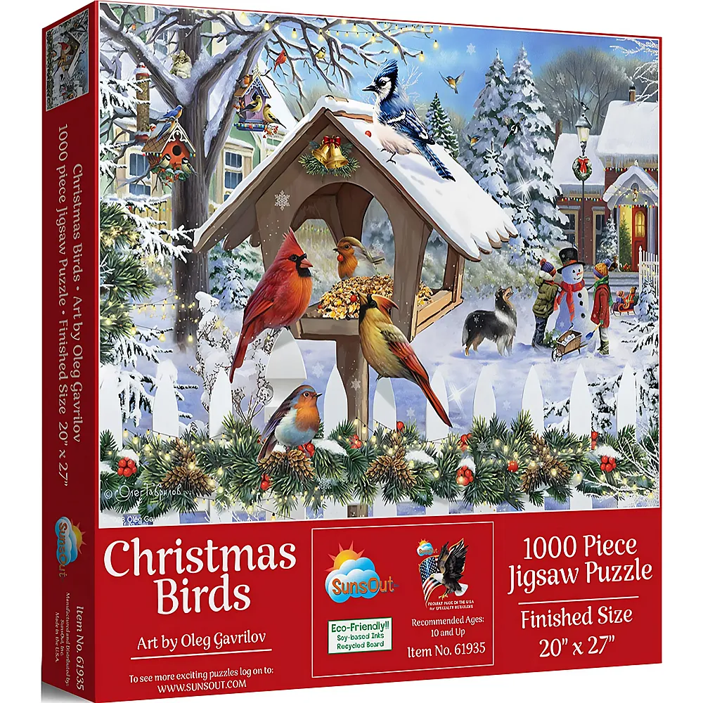 SunsOut Puzzle Oleg Gavrilov Weihnachtsv�gel - 1000 Teile