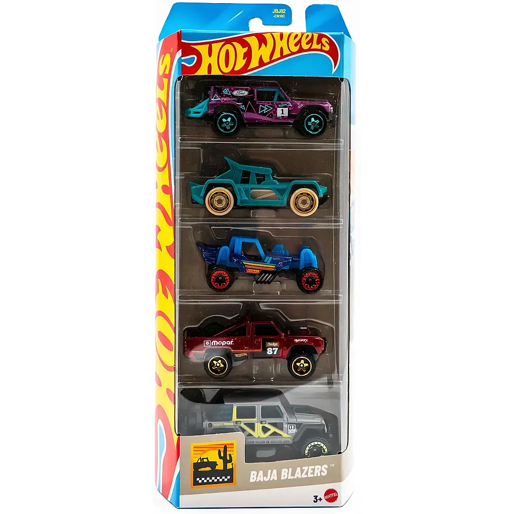 Hot Wheels 5er Geschenkset Baja Blazers - 1:64 | Autos