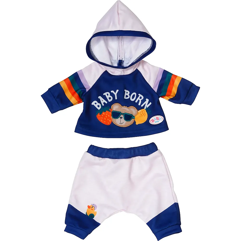 meinspielzeug - Zapf Creation Baby Born Jogging Anzug Navy - 43 cm | Puppenkleider