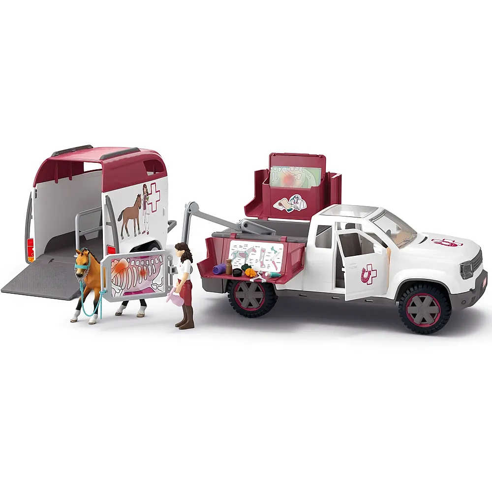 Schleich Horse Club Mobile Tier�rztin mit Anh�nger